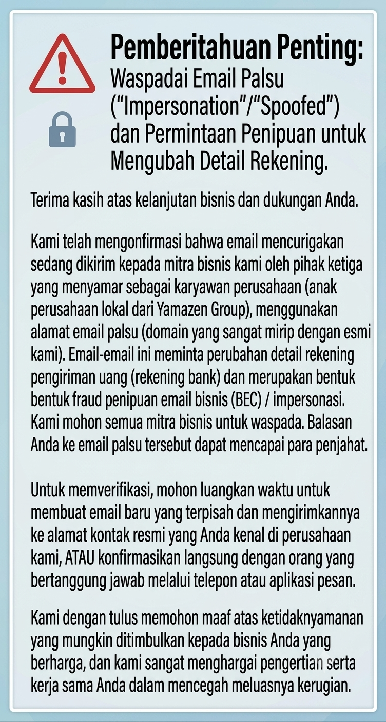 Pemberitahuan Penting